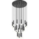 Stari 27 Light 36 inch Matte Black Chandelier Ceiling Light