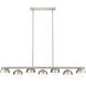 Realm Sphere Linear Chandelier Ceiling Light in Brushed Nickel