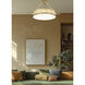 Quinn LED 22 inch Modern Gold Semi Flush Mount Ceiling Light