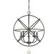 Tull 5 Light 20 inch Matte Black Chandelier Ceiling Light