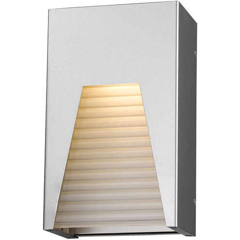 Millenial LED 10 inch Silver Outdoor Wall Light