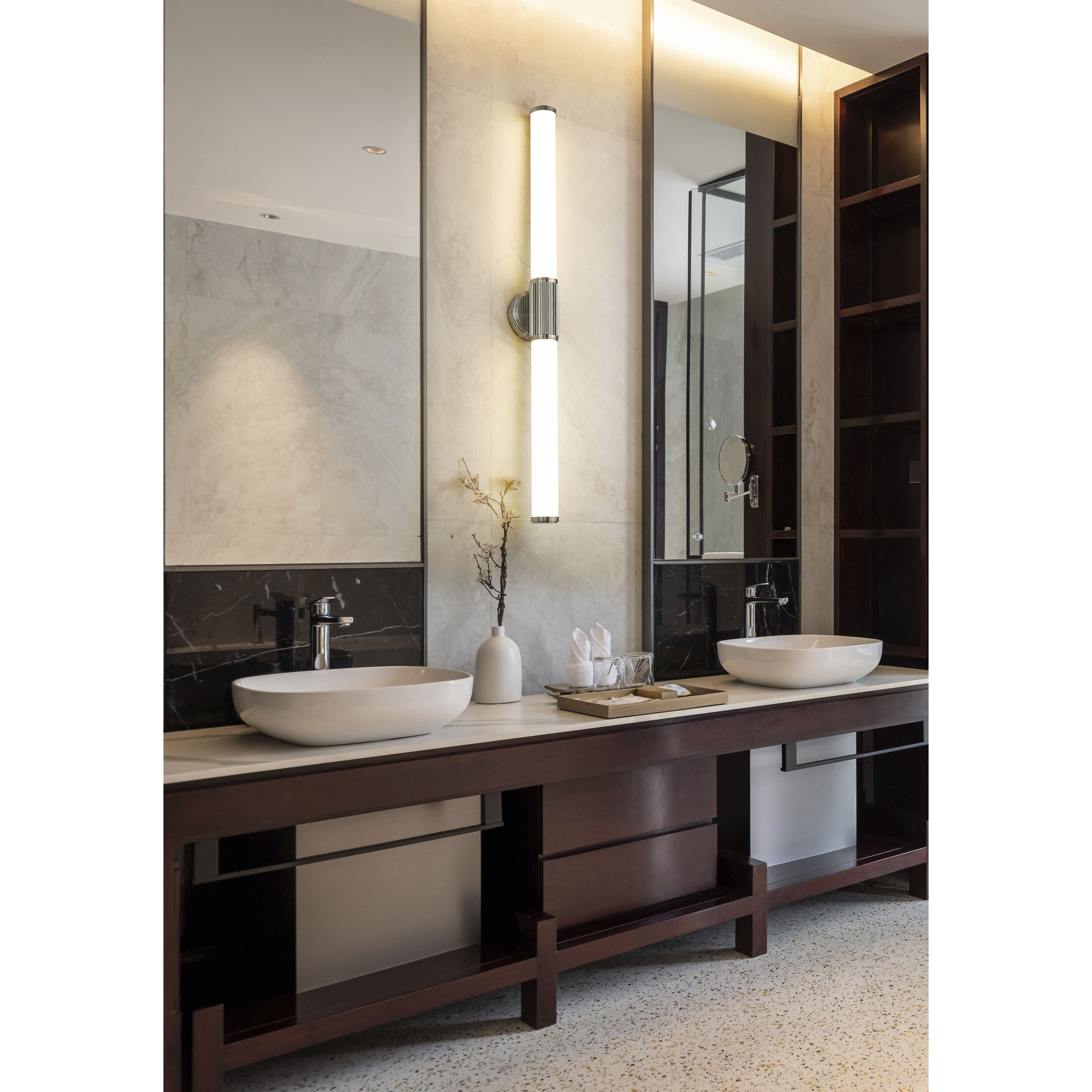 Solange LED 40.5 inch Brushed Nickel Bath Vanity Wall Light