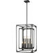 Easton 8 Light 16.5 inch Matte Black Chandelier Ceiling Light