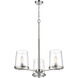 Callista 3 Light 28 inch Polished Nickel Chandelier Ceiling Light