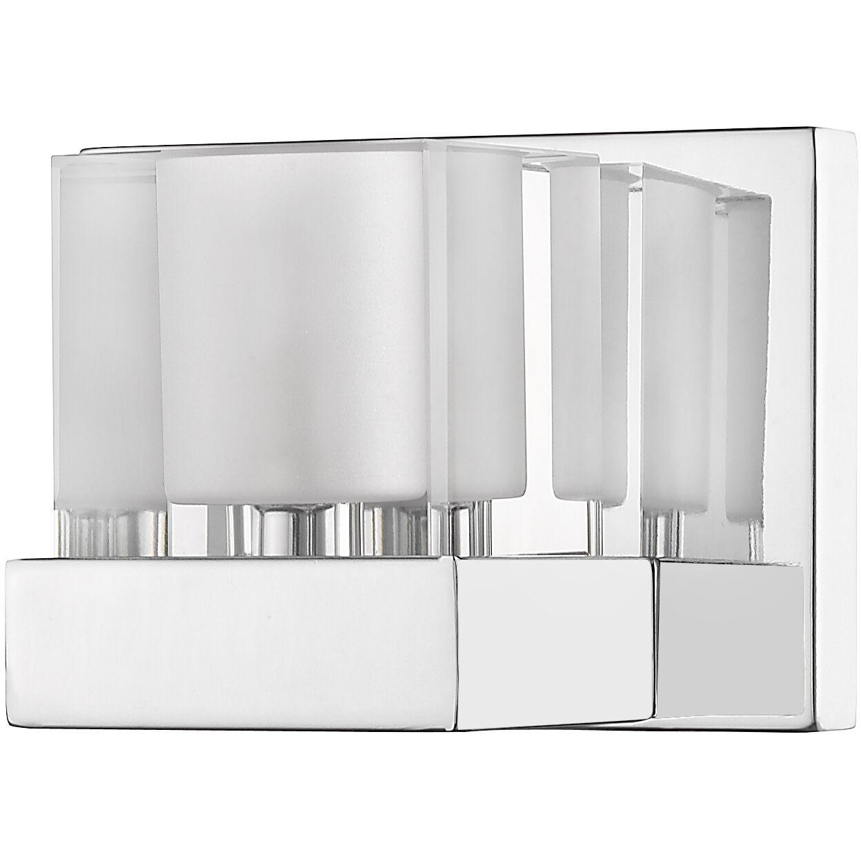 Fallon 1 Light 6 inch Chrome Wall Sconce Wall Light in G9, Clear and Frosted