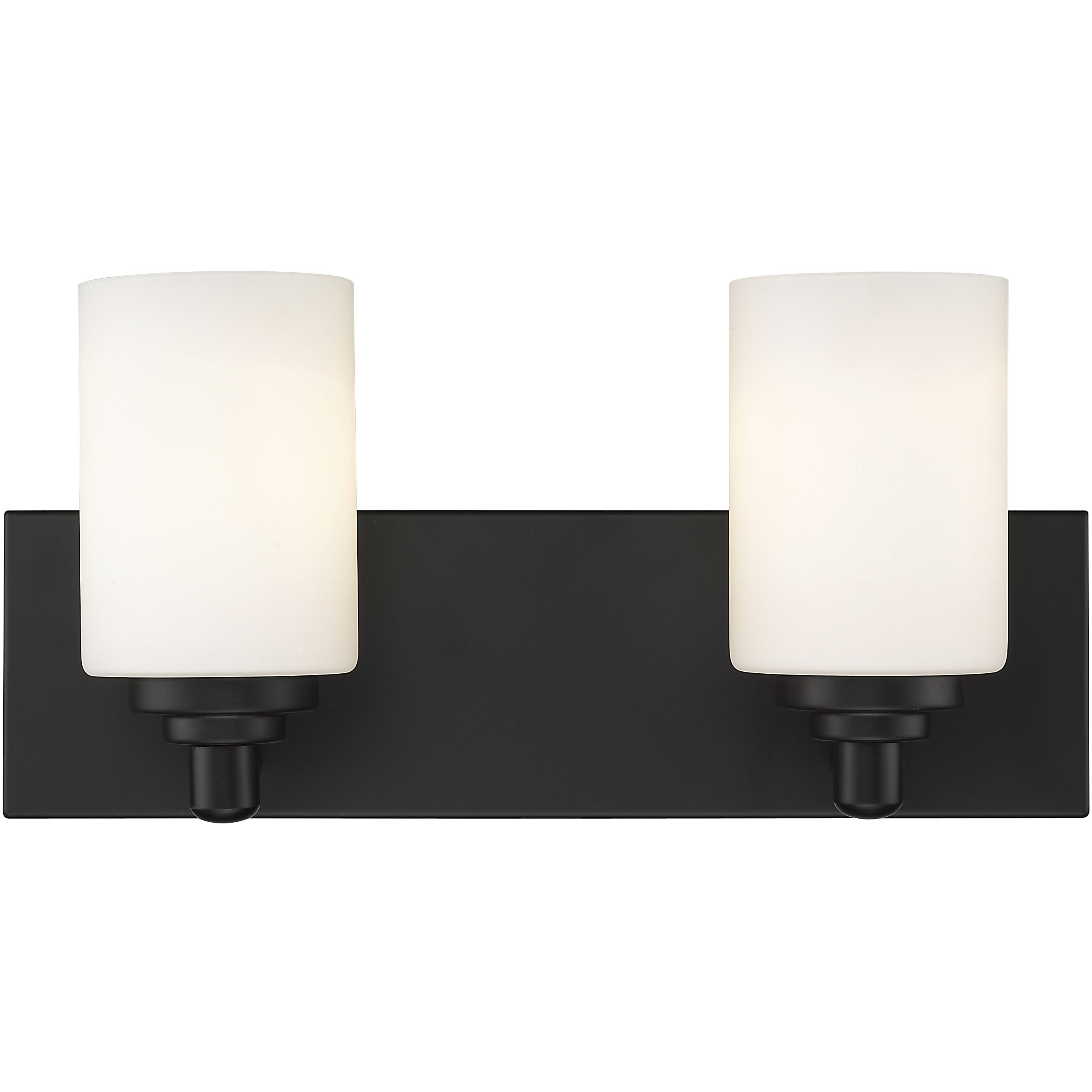 Soledad 2 Light 16.25 inch Matte Black Vanity Wall Light