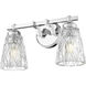 Andree 2 Light 16 inch Chrome Bathroom Vanity Wall Light