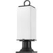 Sana 2 Light 22.25 inch Black Outdoor Pier Mounted Fixture