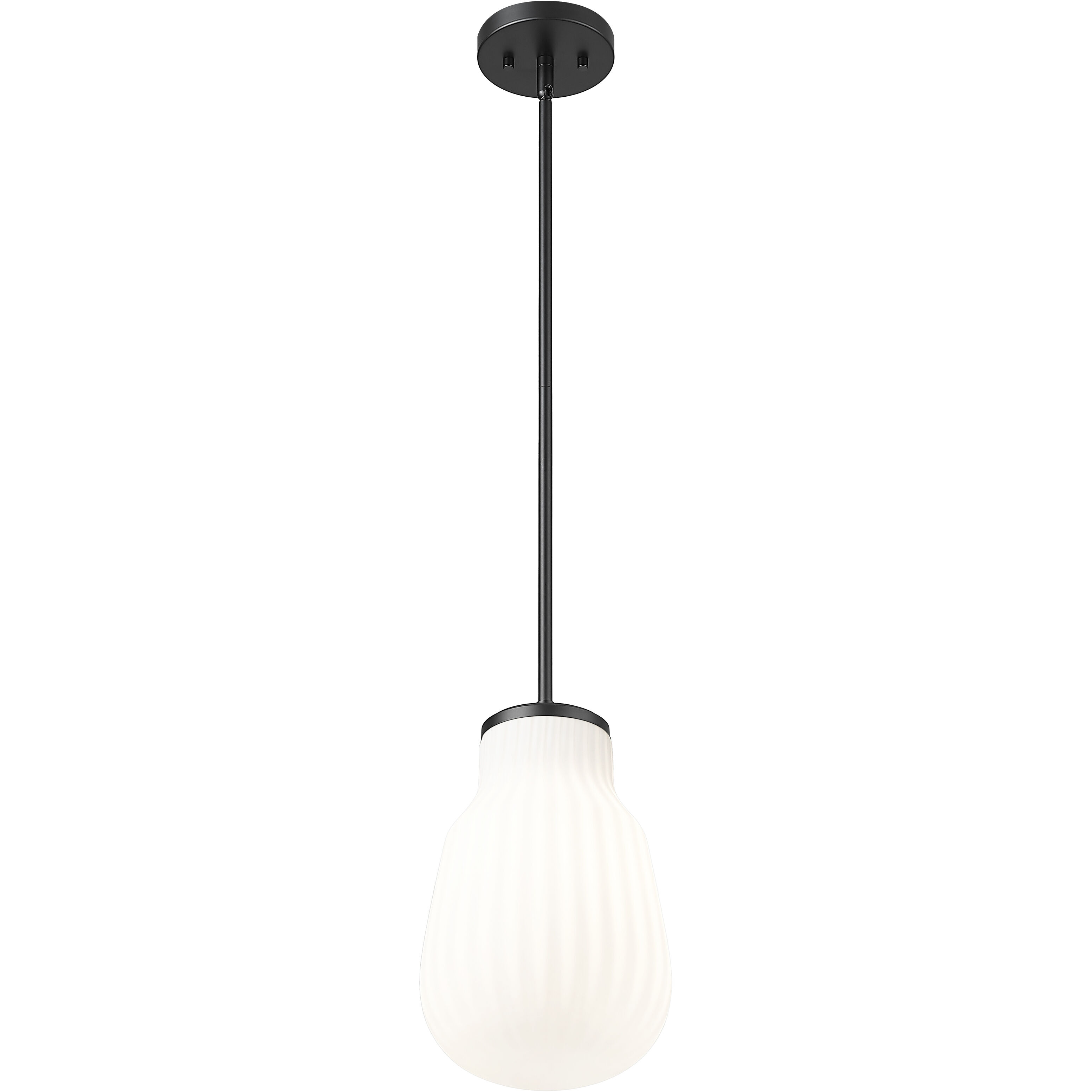Newbury 1 Light 8 inch Matte Black Pendant Ceiling Light