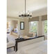 Datus 6 Light 26 inch Matte Black Chandelier Ceiling Light