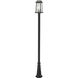Millworks 2 Light 110.25 inch Black Outdoor Post Mounted Fixture
