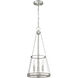 Prescott 3 Light 12 inch Brushed Nickel Pendant Ceiling Light