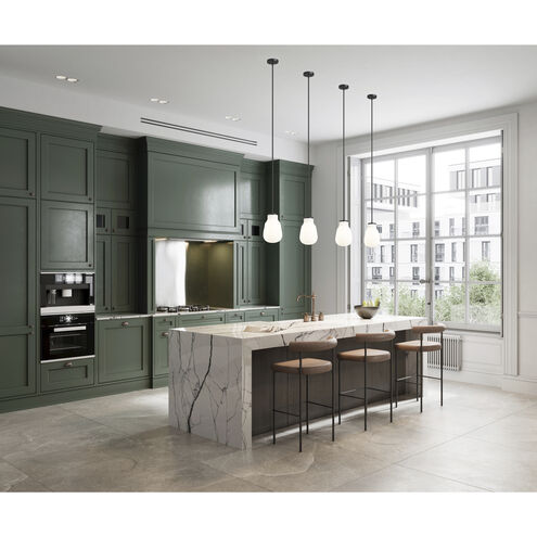 Newbury 1 Light 8 inch Matte Black Pendant Ceiling Light