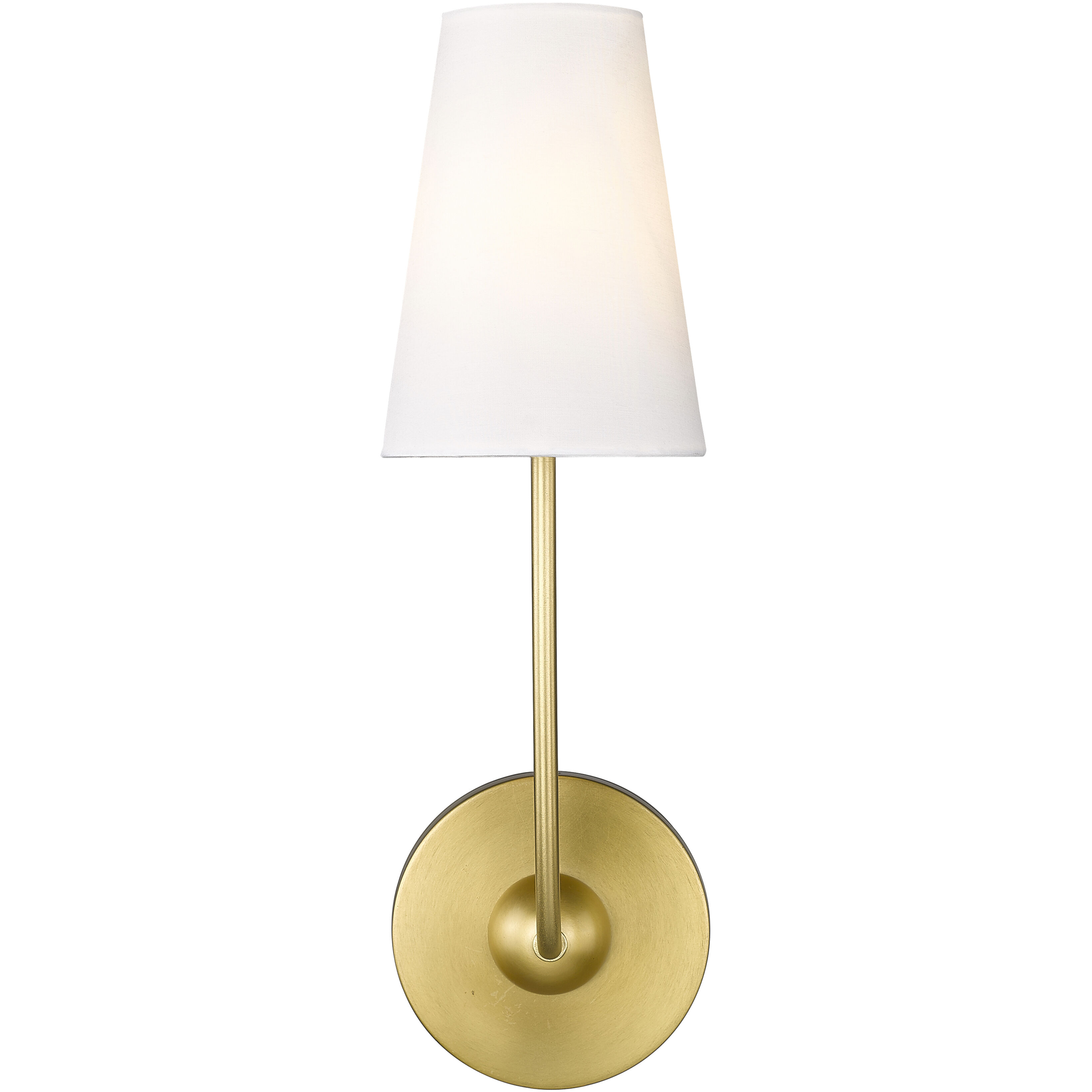 Shannon 1 Light 5.25 inch Rubbed Brass Wall Sconce Wall Light