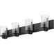 Beckett 4 Light 34 inch Matte Black Vanity Wall Light