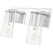 Titus 2 Light 16 inch Chrome Bath Vanity Light Wall Light