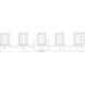 Grayson 5 Light 40 inch Modern Gold Vanity Wall Light