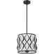 Harden 3 Light 12 inch Matte Black Pendant Ceiling Light