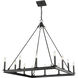 Barclay 12 Light 34 inch Matte Black Chandelier Ceiling Light