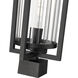 Aura 1 Light 24.5 inch Black Outdoor Post Mounted Fixture in G9