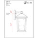 Beacon 2 Light 15 inch Black Outdoor Wall Light