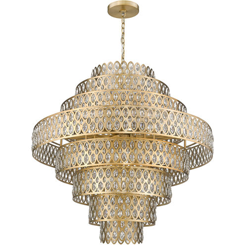 Dealey 25 Light 44.75 inch Heirloom Brass Chandelier Ceiling Light