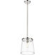 Callista 1 Light 10 inch Polished Nickel Pendant Ceiling Light