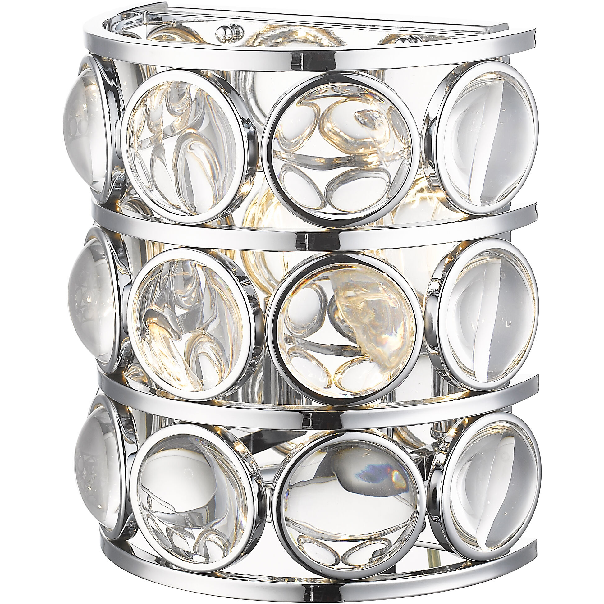 Eternity 2 Light 9.75 inch Chrome Wall Sconce Wall Light in 6