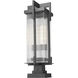 Fortis 2 Light 27.75 inch Sand Black Outdoor Pier Mounted Fixture