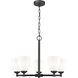 Oren 5 Light 25 inch Matte Black Chandelier Ceiling Light