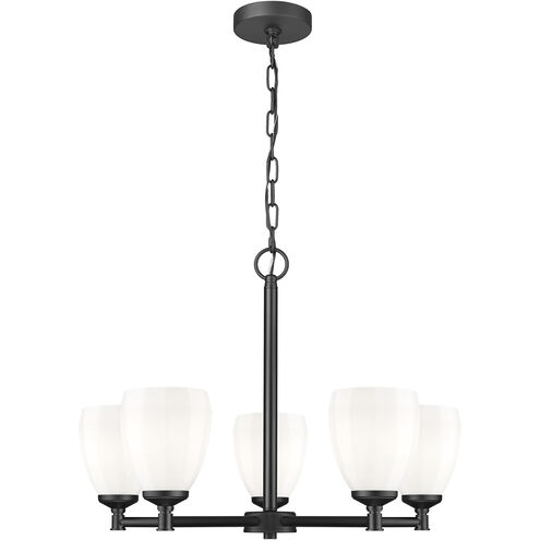 Oren 5 Light 25 inch Matte Black Chandelier Ceiling Light