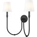 Jisele 2 Light 20 inch Matte Black Wall Sconce Wall Light