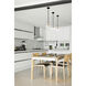 Bella 1 Light 8 inch Matte Black and Olde Brass Pendant Ceiling Light