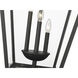 Talbot 4 Light 128.75 inch Black Outdoor Post Mounted Fixture