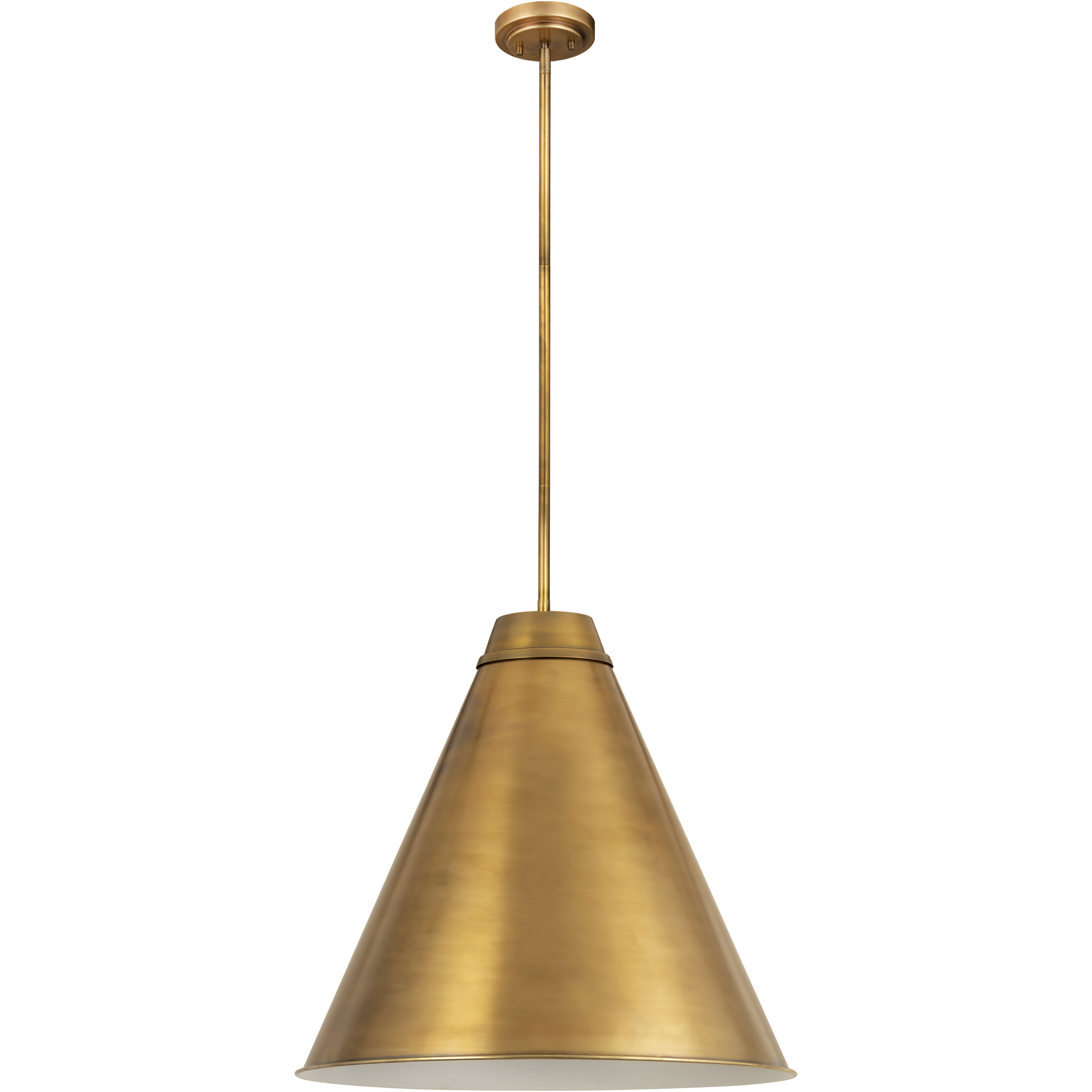 Eaton 1 Light 24 inch Rubbed Brass Pendant Ceiling Light