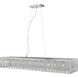 Terra 11 Light 56.5 inch Chrome Billiard Light Ceiling Light