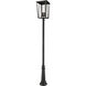 Seoul 4 Light 125.5 inch Black Outdoor Post Mounted Fixture