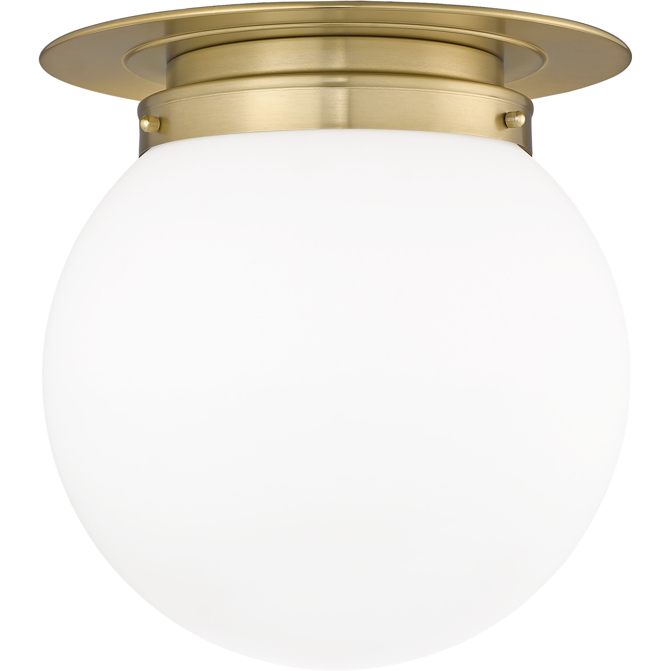 Calhoun 1 Light 13 inch Heritage Brass Flush Mount Ceiling Light