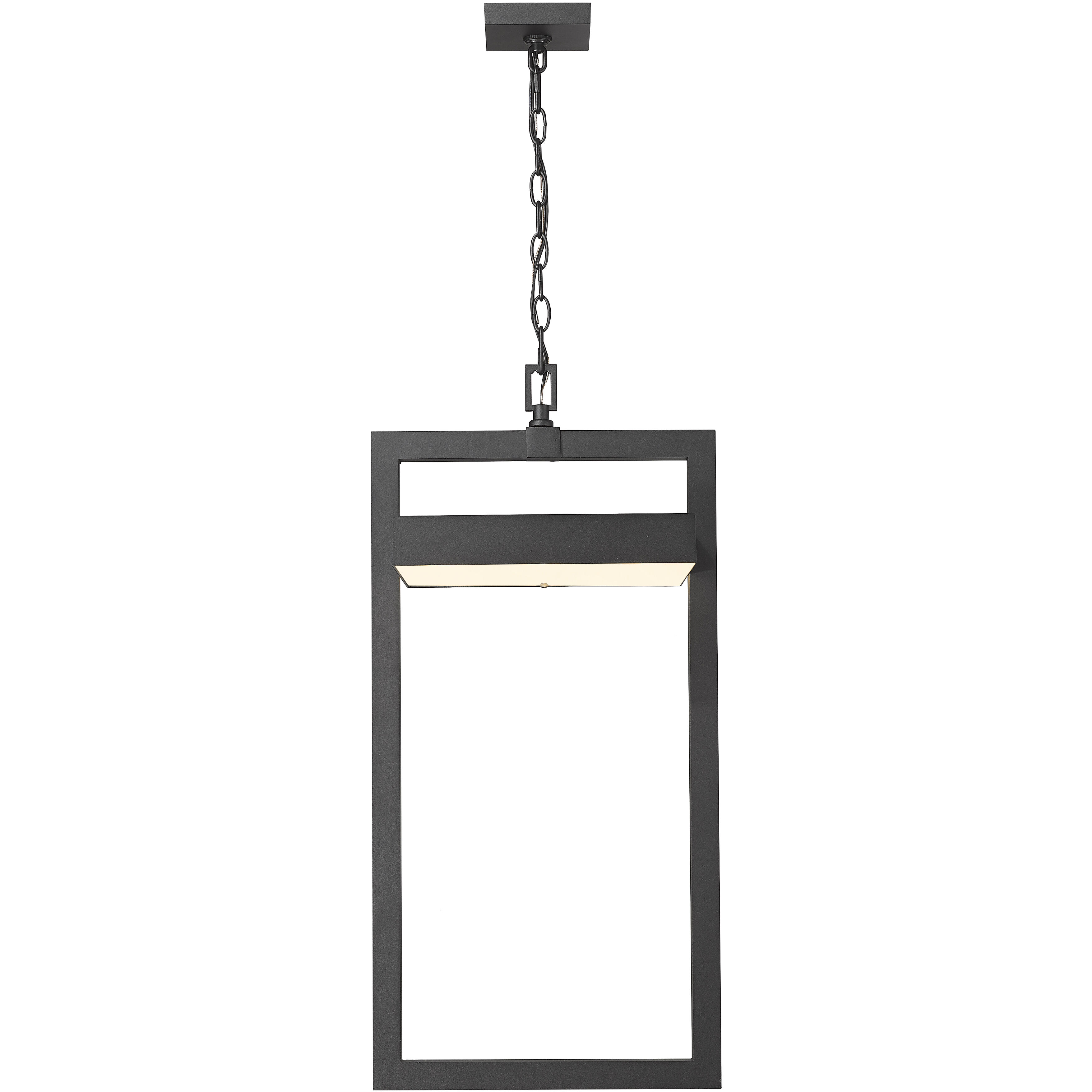 Luttrel LED 11.75 inch Black Outdoor Chain Mount Ceiling Fixture