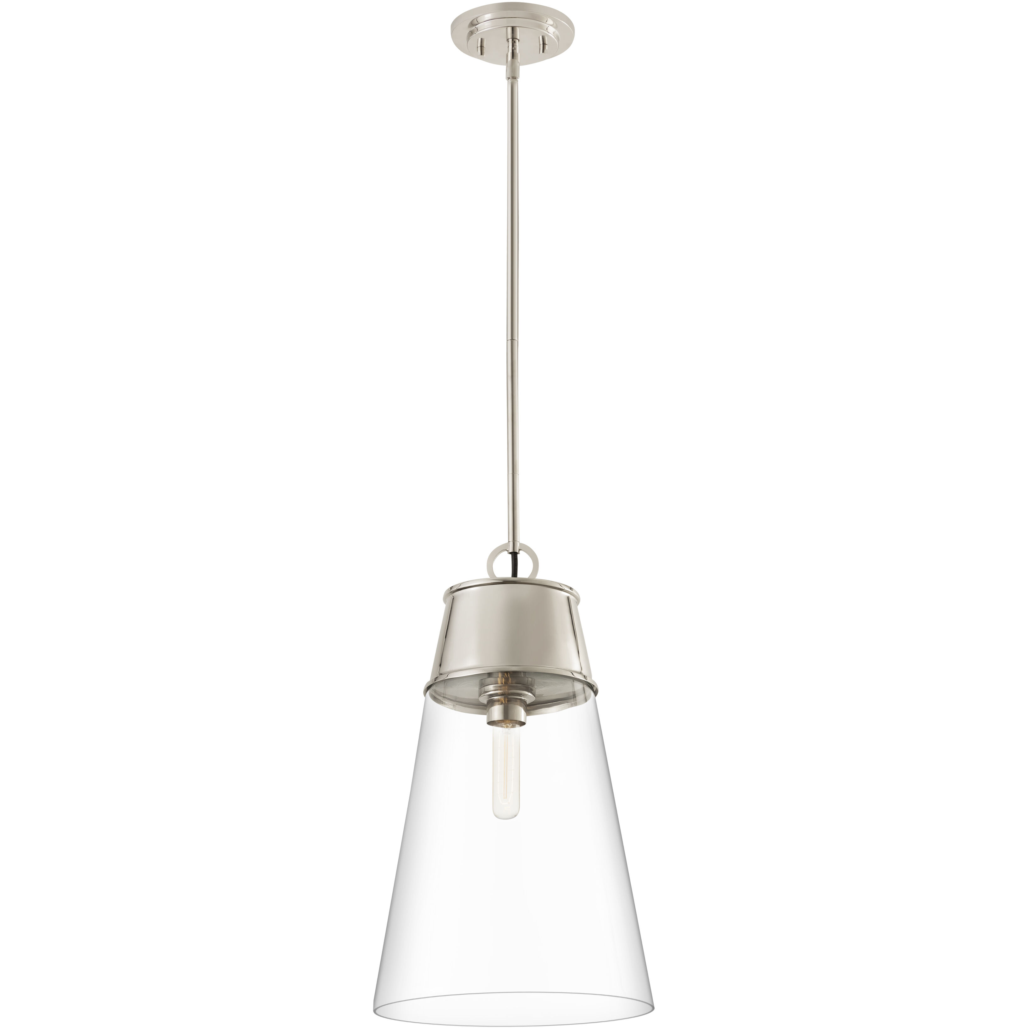 Wentworth 1 Light 11.5 inch Polished Nickel Pendant Ceiling Light