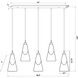 Aimie Linear Chandelier Ceiling Light in Matte Black