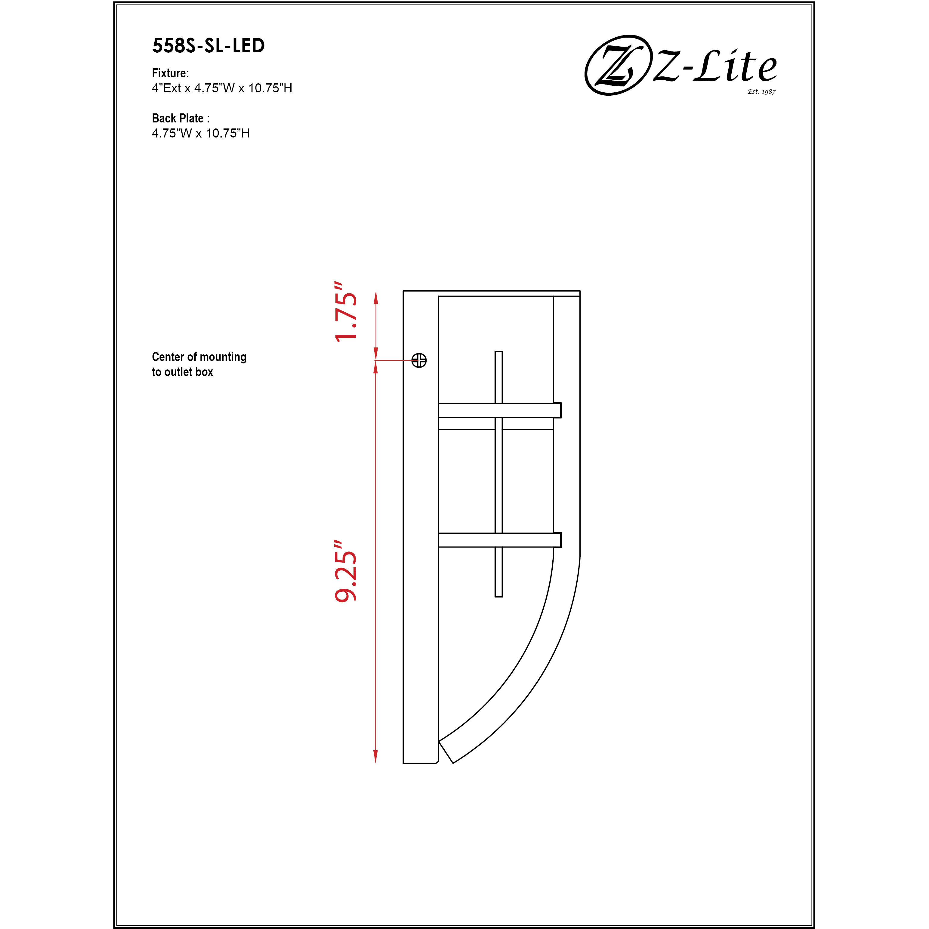 Stillwater Outdoor Wall Light in Silver
