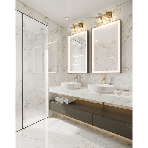 Bennington 2 Light 14.25 inch Modern Gold Vanity Wall Light