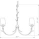 Aslin 6 Light 31 inch Gold Leaf Chandelier Ceiling Light