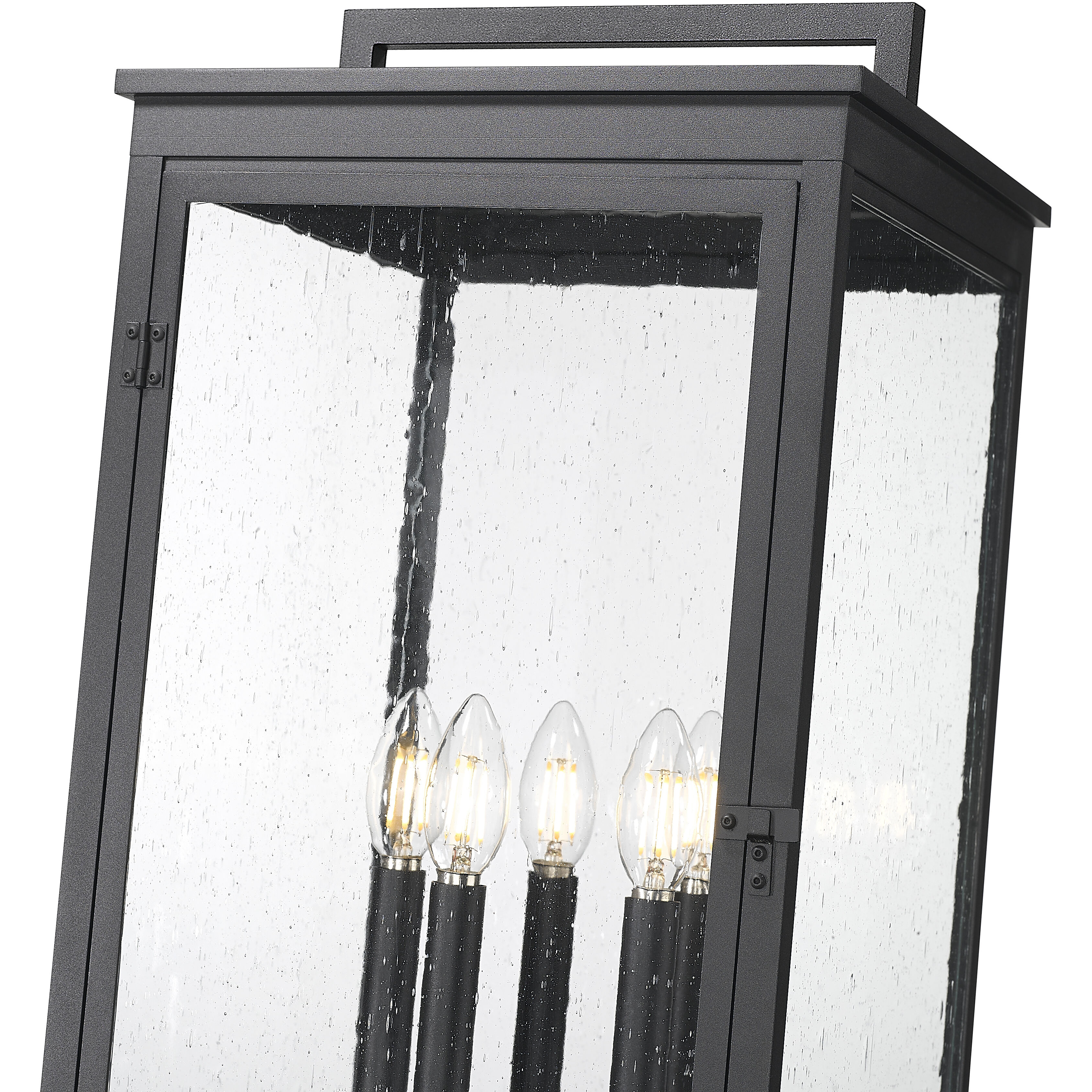 Hartwell 5 Light 119.25 inch Sand Black Outdoor Post Mounted Fixture