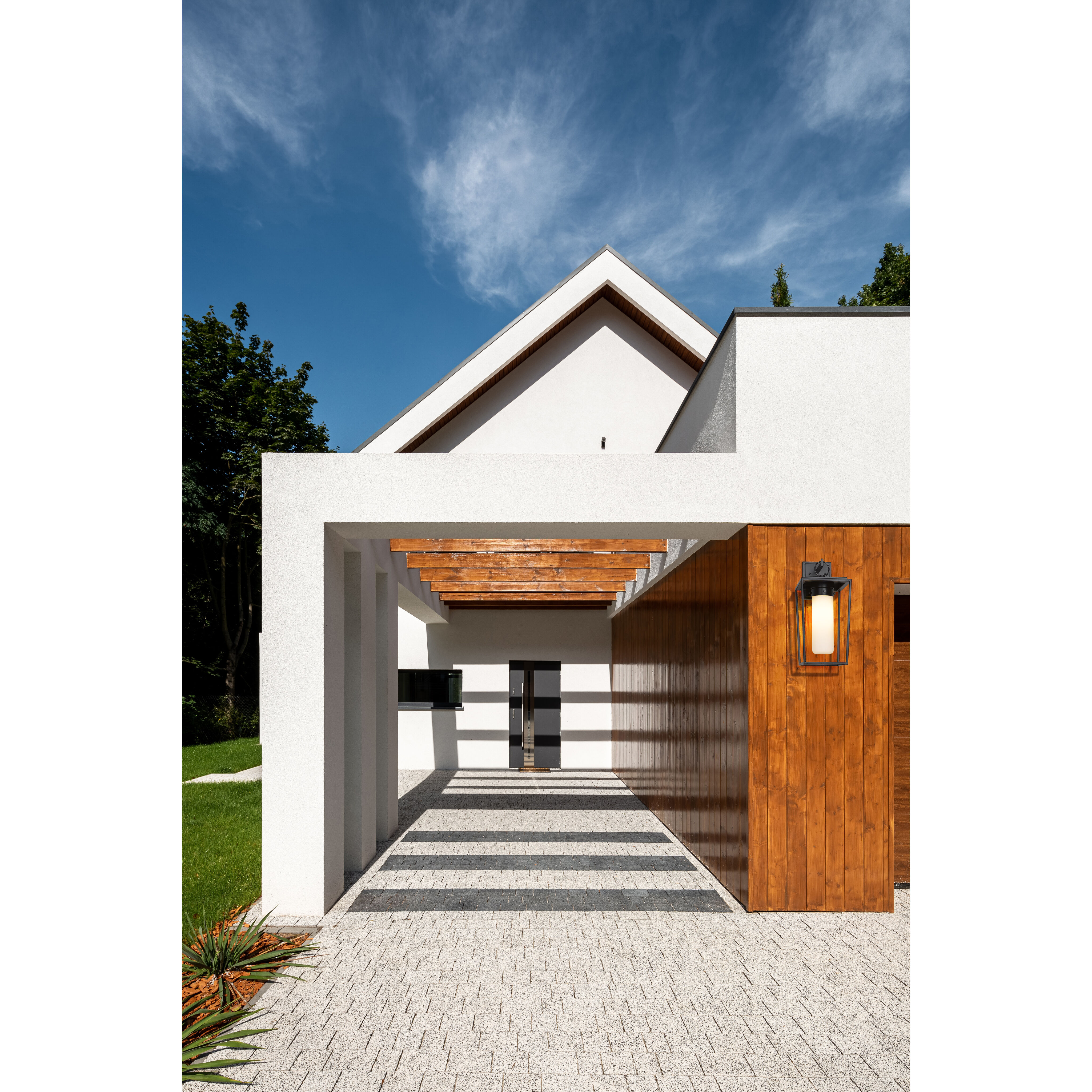 Sheridan 1 Light 18 inch Black Outdoor Wall Light