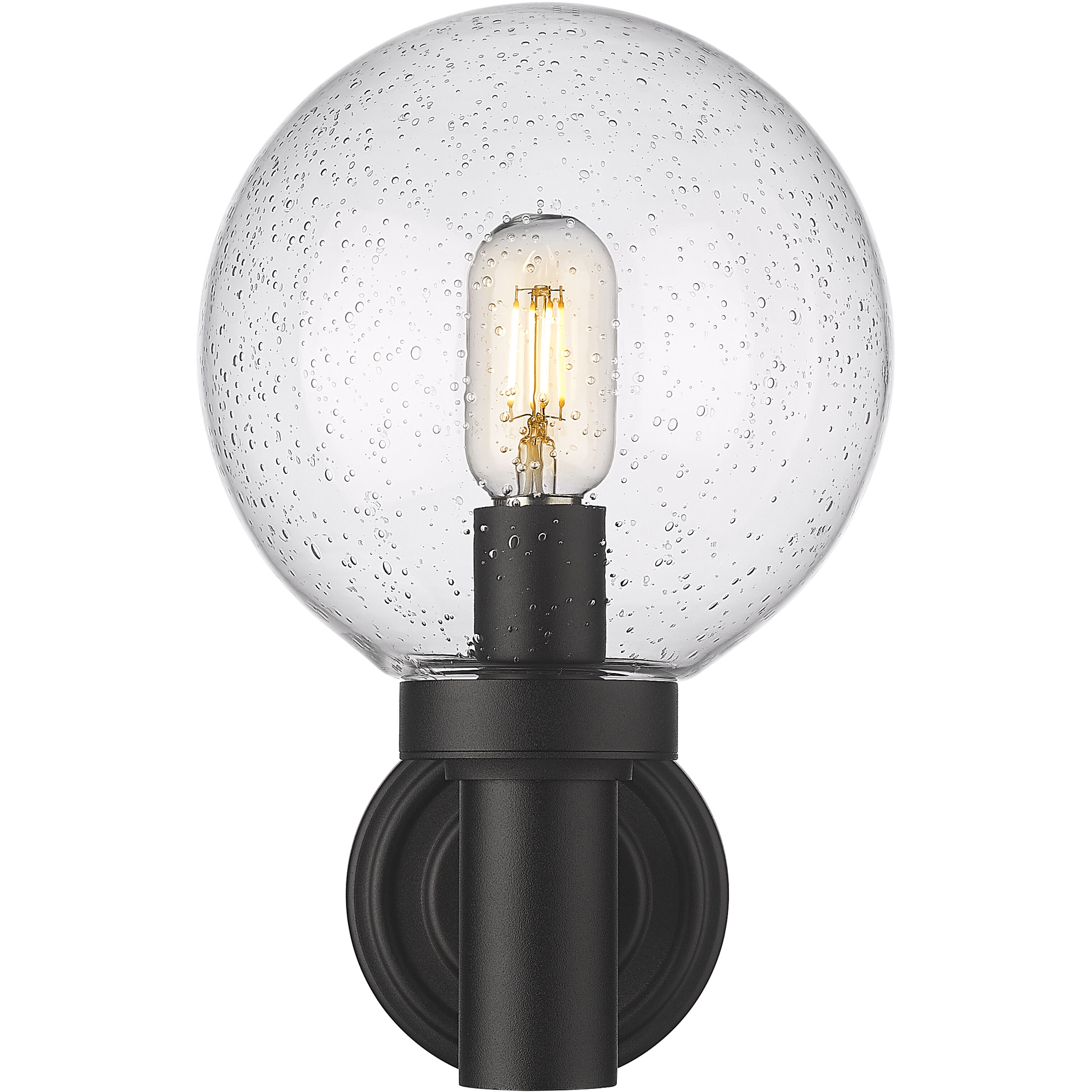 Laurent 1 Light 12.5 inch Black Outdoor Wall Light