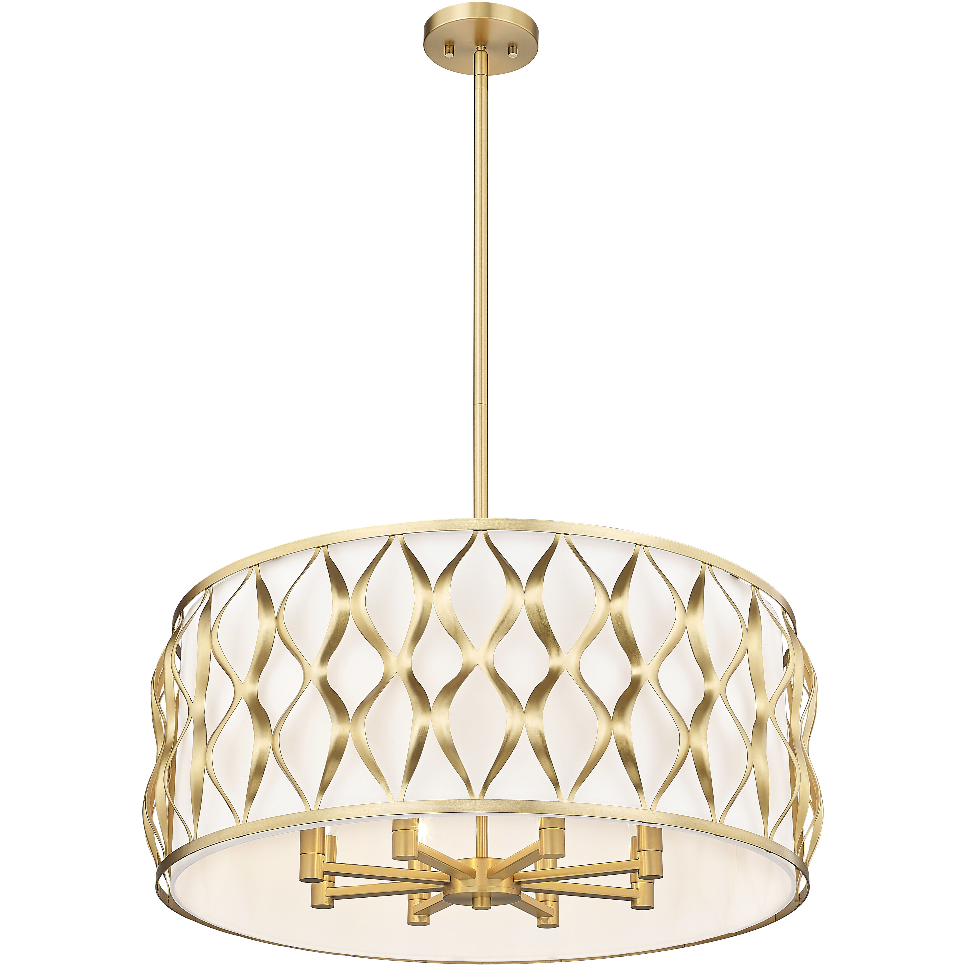 Harden 8 Light 26.25 inch Modern Gold Pendant Ceiling Light