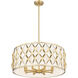 Harden 8 Light 26.25 inch Modern Gold Pendant Ceiling Light