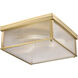 Carnaby 4 Light 18 inch Modern Gold Flush Mount Ceiling Light